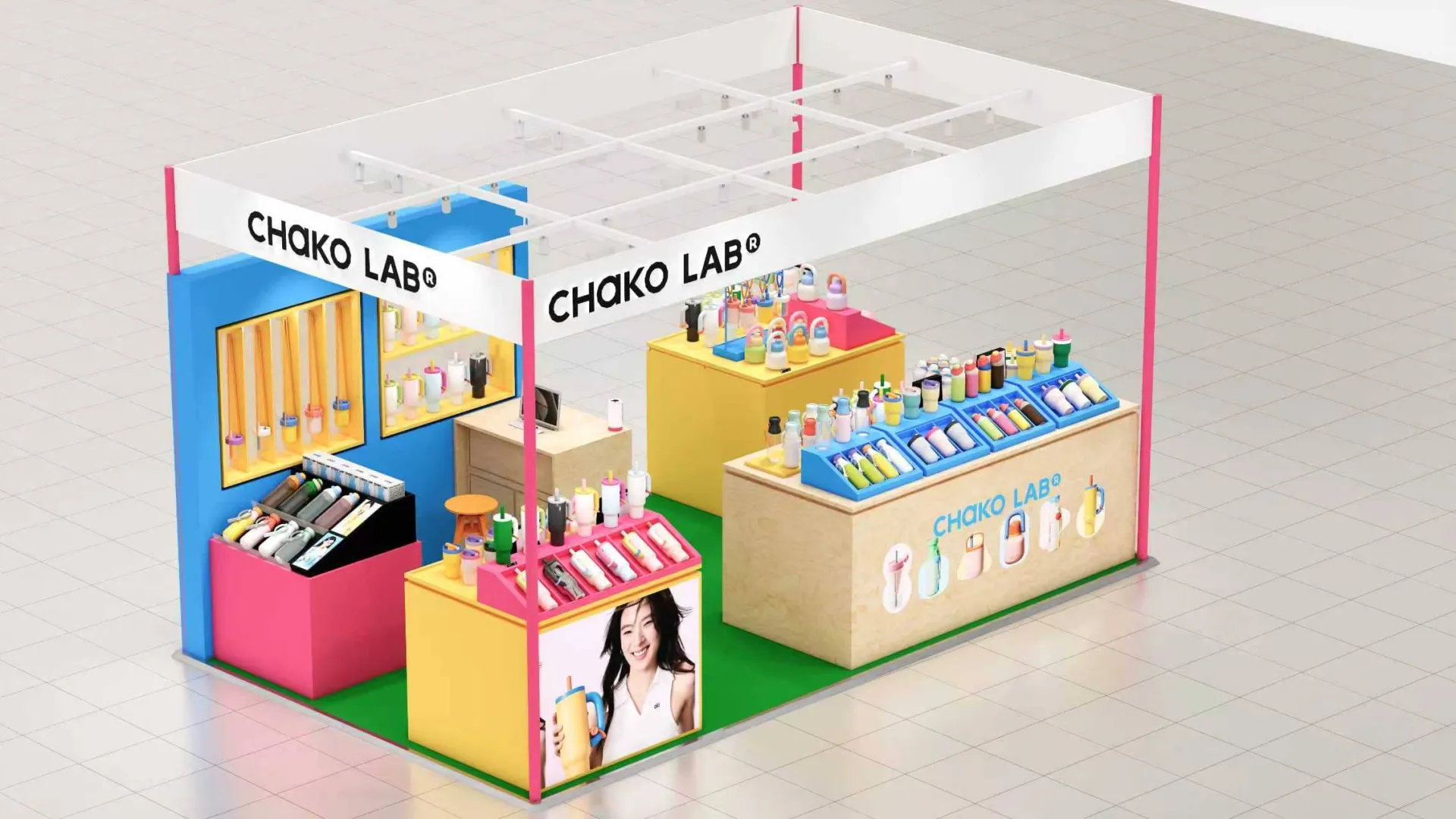 Full kiosk overview rendering