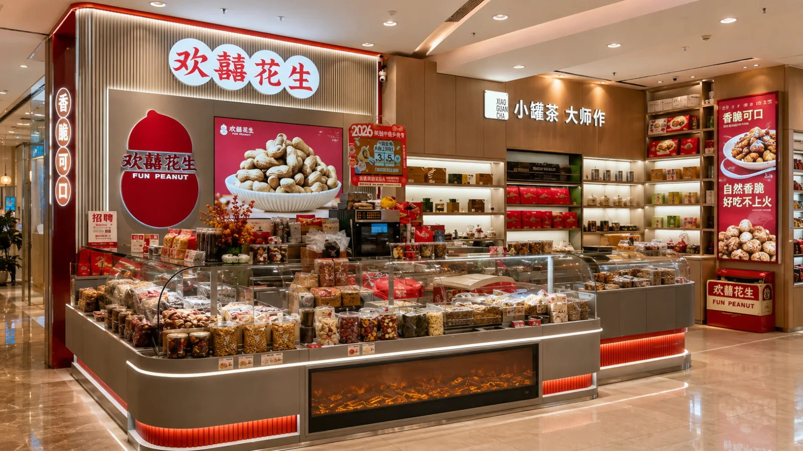 Fun Peanut Snack Kiosk Program chain kiosk rollout project by Elite Fixtures